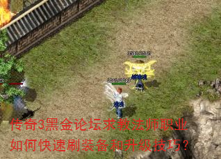 传奇3黑金论坛求教法师职业如何快速刷装备和升级技巧? 传奇3黑金论坛求教法师职业如何快速刷装备和升级技巧?