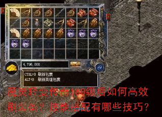 魔灵轻变传奇160级后如何高效刷装备?技能搭配有哪些技巧? 魔灵轻变传奇160级后如何高效刷装备?技能搭配有哪些技巧?