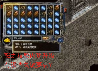 怒之技能内功升级有哪些关键要点? 怒之技能内功升级有哪些关键要点?