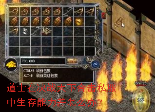 道士在决战天下合击私服中生存能力差怎么办? 道士在决战天下合击私服中生存能力差怎么办?