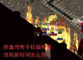 热血传奇手机版精英怪刷新时间怎么查? 热血传奇手机版精英怪刷新时间怎么查?