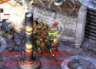 独闯江湖9196韦小宝302300249如何快速提升等级? 独闯江湖9196韦小宝302300249如何快速提升等级?