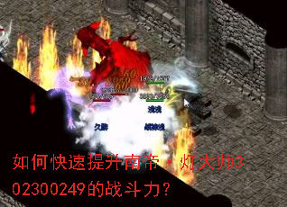 如何快速提升南帝·灯大师302300249的战斗力? 如何快速提升南帝·灯大师302300249的战斗力?