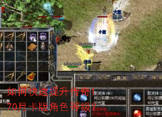 如何快速提升传奇1.70月卡版角色等级? 如何快速提升传奇1.70月卡版角色等级?