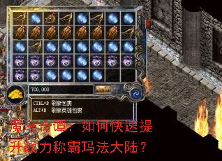 魔岛奇谭:如何快速提升战力称霸玛法大陆? 魔岛奇谭:如何快速提升战力称霸玛法大陆?